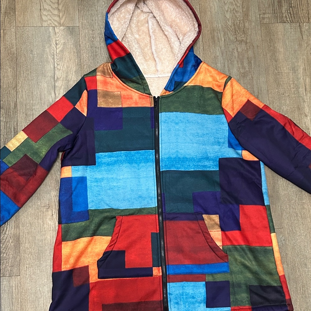 Colorful Patchwork Jacket - image 1